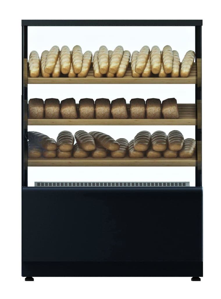 Витрина хлебная KC70 N 0,6-2 LIGHT Bread 0102-0109 (без стекла) (Хлебная 0,6 Carboma Cube)